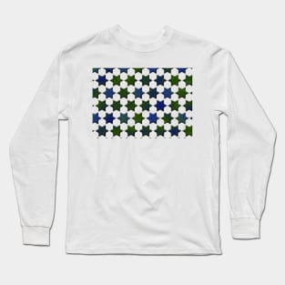 6 Point Star Pattern Long Sleeve T-Shirt